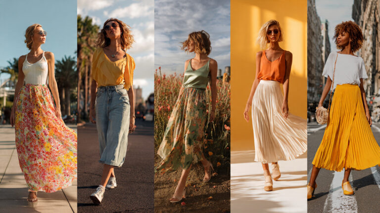 12 Trendy Skirt Outfits for Summer Days 