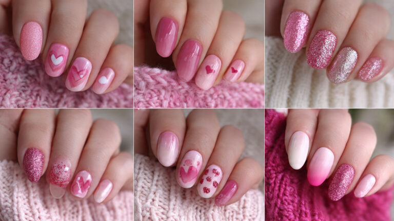 13 Gorgeous Pink Valentine’s Day Nail Ideas