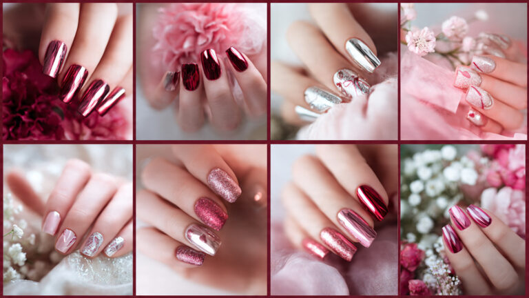 15 Cute Chrome Valentine Nail Looks