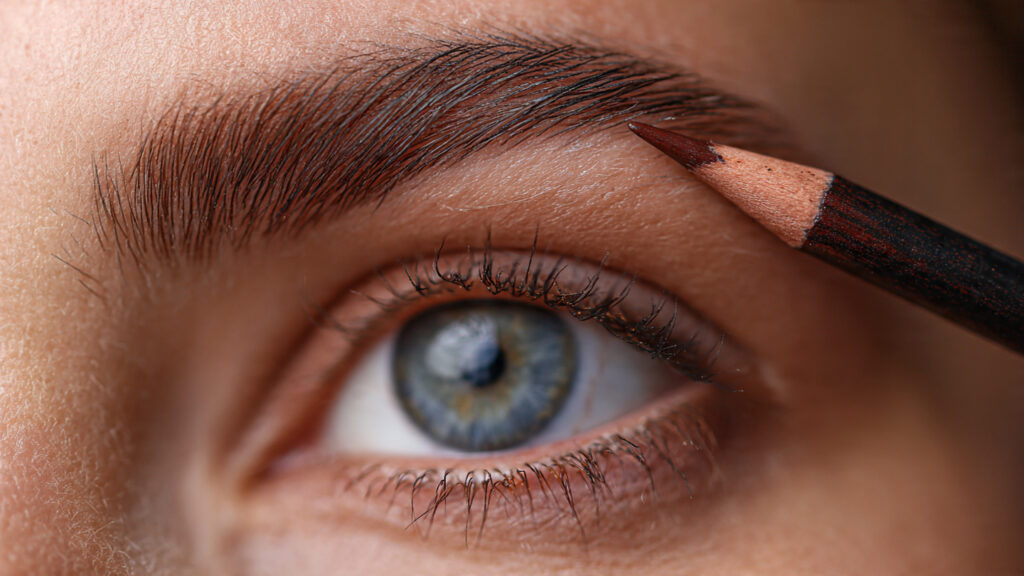  Filling brows naturally for soft glam look