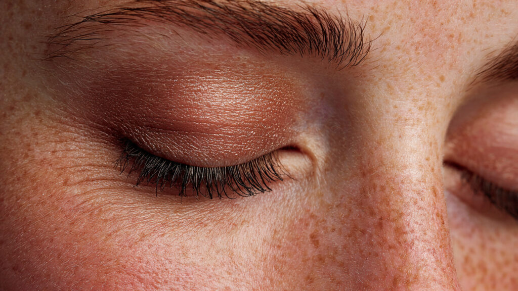 Neutral eyeshadow for natural soft glam makeup