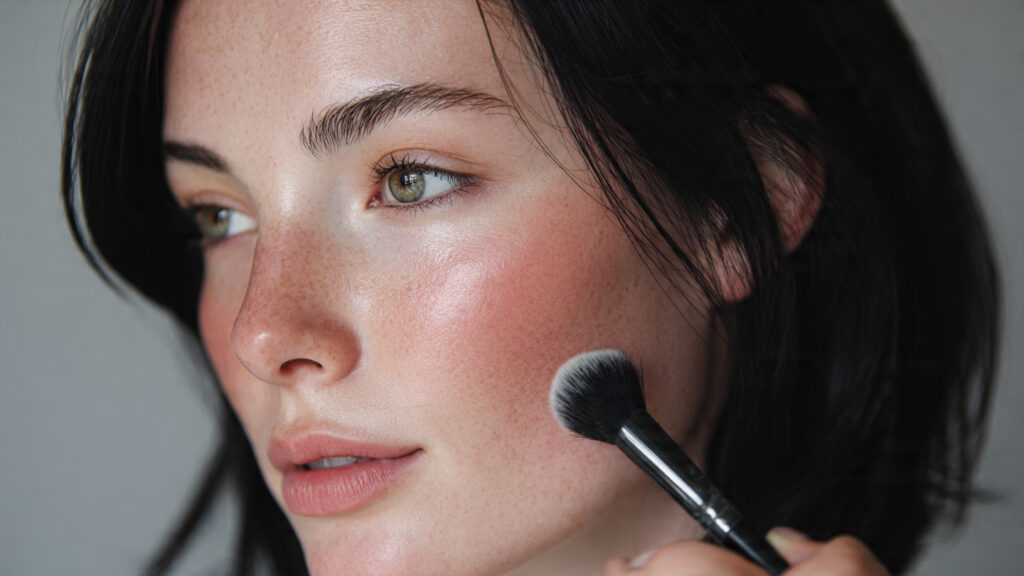 Soft contour for natural soft glam makeup