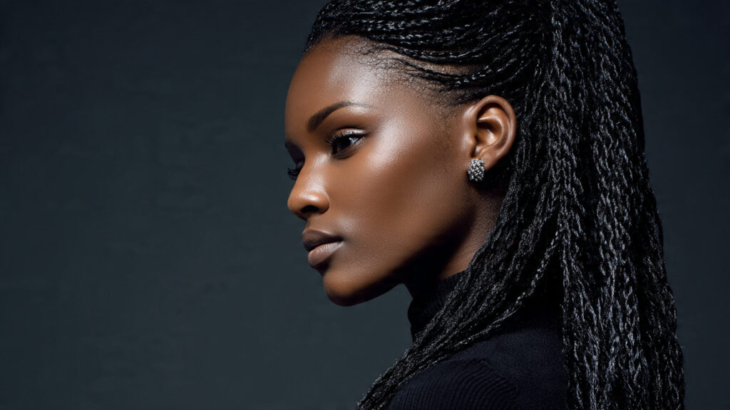 micro braids lightweight spring hairstyle