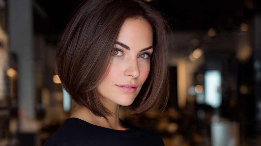 chin length bob hairstyle trend for women 2026