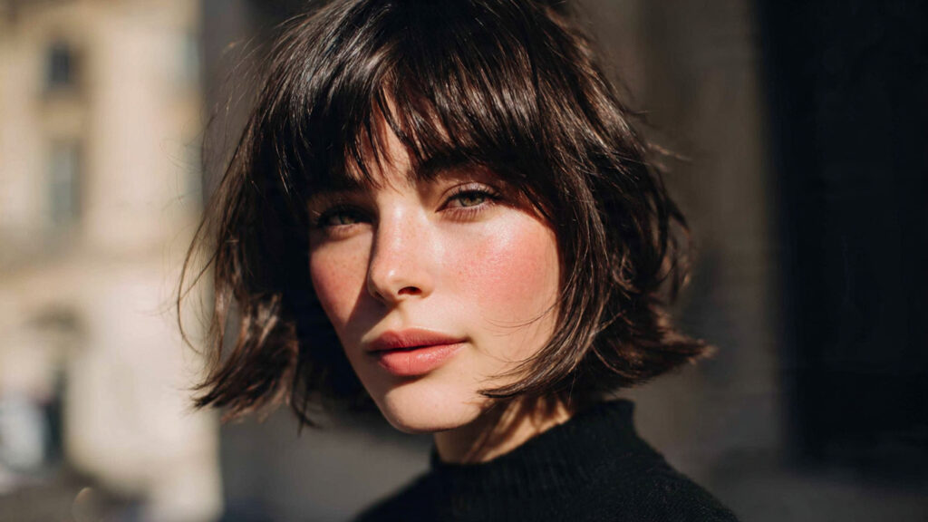 layered French bob trendy short hairstyle