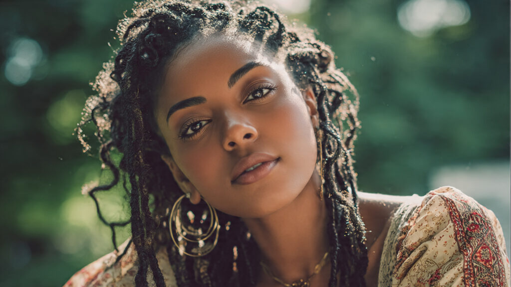 knotless box braids with curled ends spring hairstyle for Black women