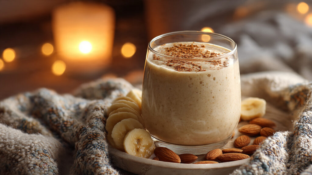 banana almond smoothie sleep drink rich in magnesium