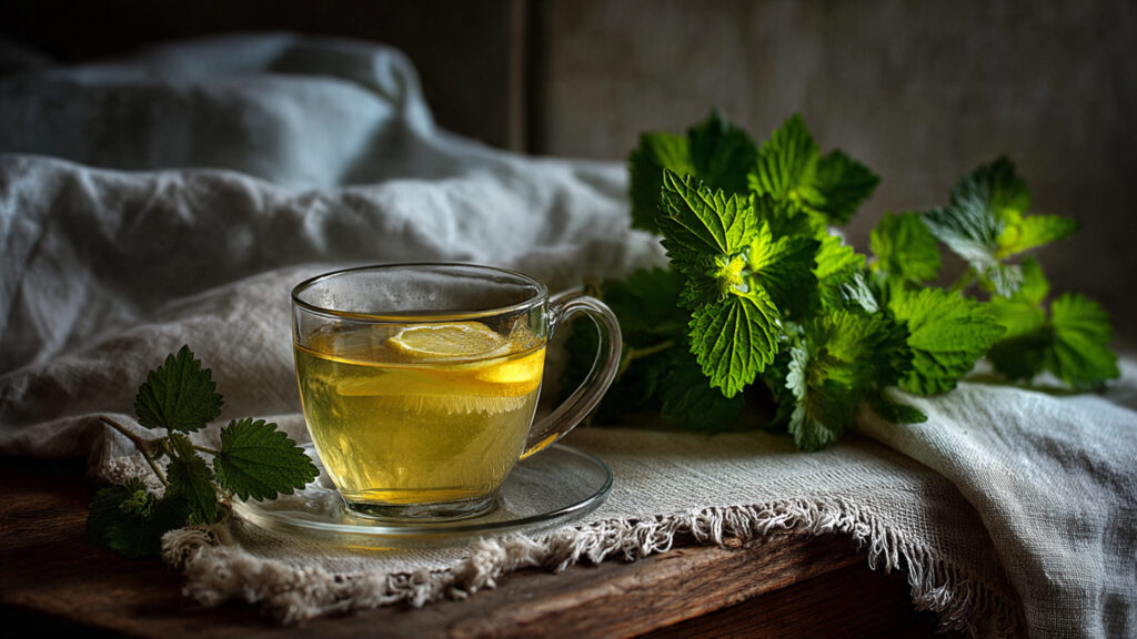 lemon balm herbal tea calming natural sleep drink