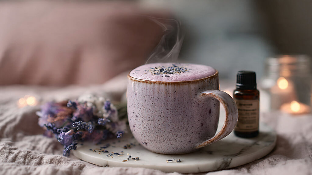 lavender vanilla moon milk relaxing bedtime drink