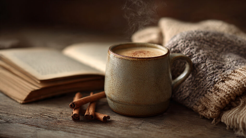 warm milk with cinnamon bedtime drink for relaxation
