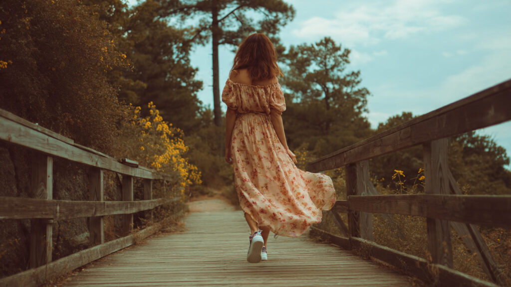 maxi dress sneakers travel outfit idea