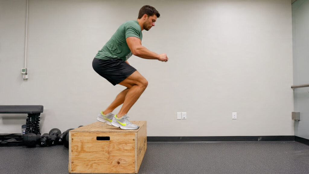 slow tempo step ups exercise