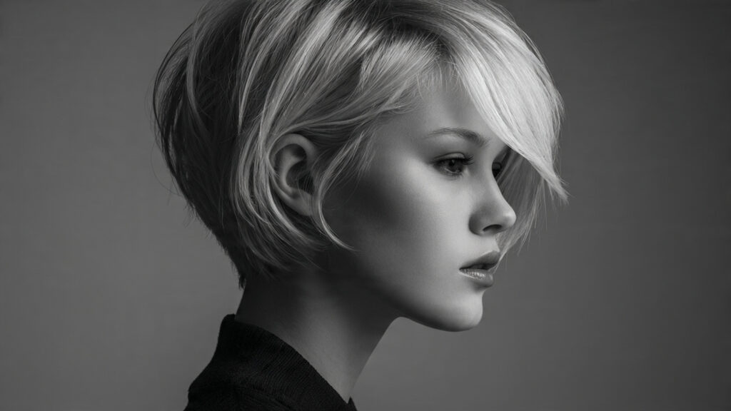 Classic balanced bixie cut with even layers