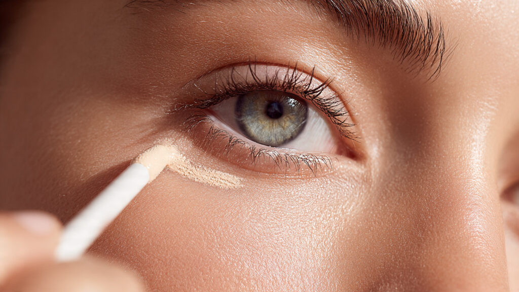 Quick concealer-only makeup routine for busy mornings.