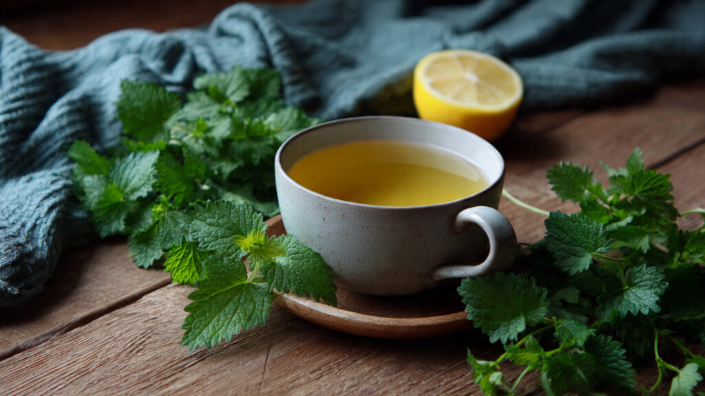 lemon balm herbal tea for calm sleep