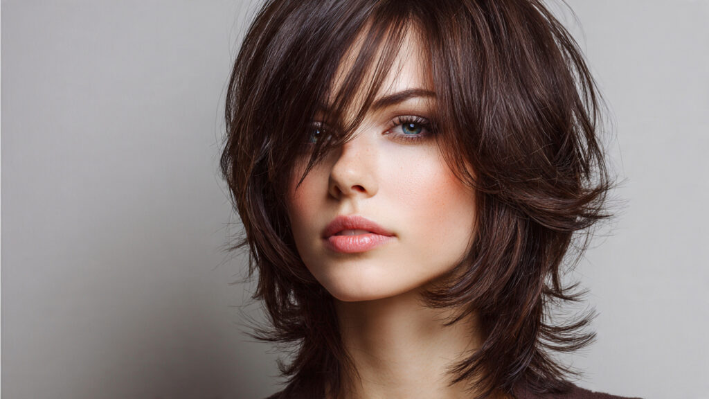 Feathered bixie cut with soft flowing layers