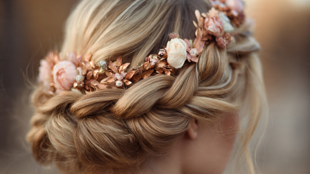 braided crown prom hairstyle