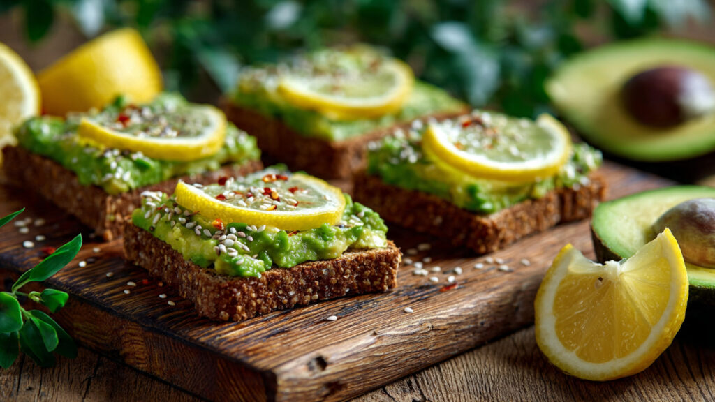 avocado whole grain toast healthy snack for weight loss