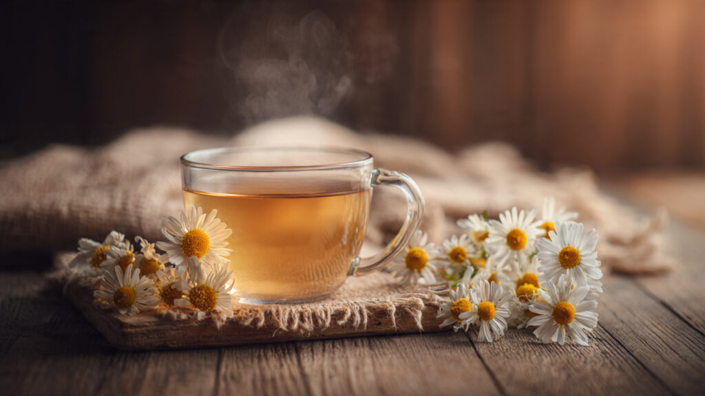 chamomile herbal tea for sleep and relaxation