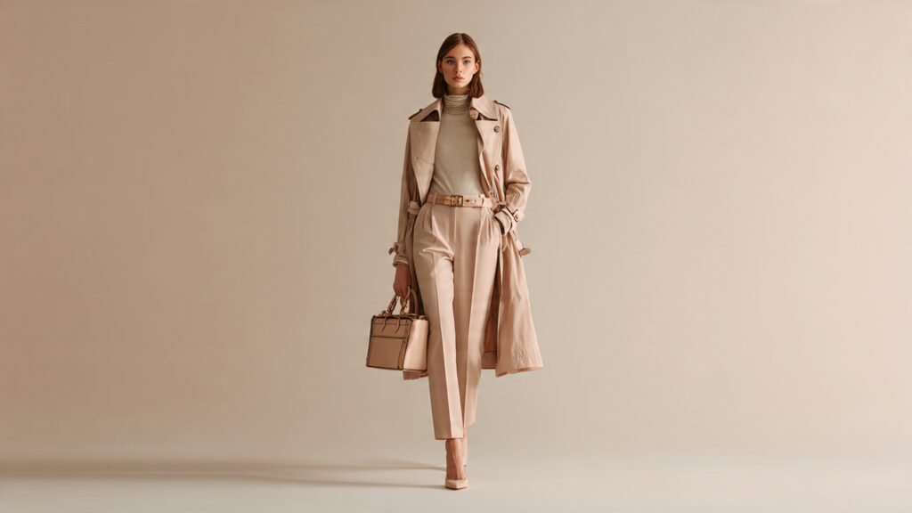 neutral monochrome fashion outfit