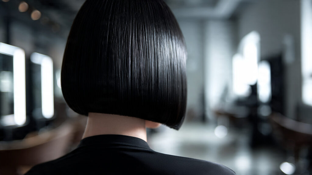 blunt short bob hairstyle trend for women